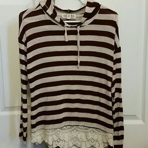 Juniors PINK ROSE long sleeve top